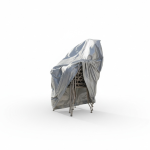 HOUSSE PILE DE CHAISES TITANIUM - ARGENT HOUSSE PILE DE CHAISES TITANIUM - ARGENT