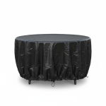 HOUSSE DE PROTECTION TABLE RONDE ET CHAISES - 120CM - NOIR