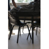 HOUSSE DE TABLE RONDE ET CHAISES - 150CM - NOIR