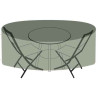 HOUSSE DE TABLE RONDE ET CHAISES - 250CM - NOIR