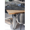HOUSSE  DE TABLE RECTANGULAIRE ET CHAISE - 180CM - NOIR