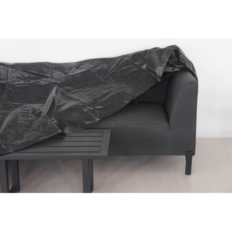 HOUSSE DE SALON DE JARDIN BAS 235CM - NOIR