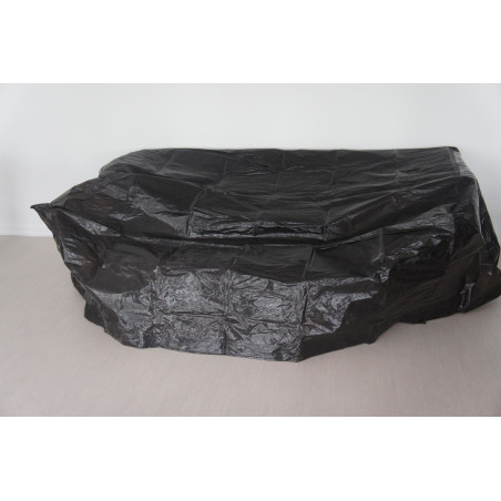 HOUSSE DE SALON DE JARDIN BAS 250CM - NOIR