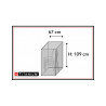 HOUSSE PILE DE CHAISES TITANIUM - ARGENT HOUSSE PILE DE CHAISES TITANIUM - ARGENT