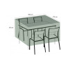 HOUSSE TITANIUM® TABLE RECTANGLE ET CHAISES 300 X 170 X 85 Cm